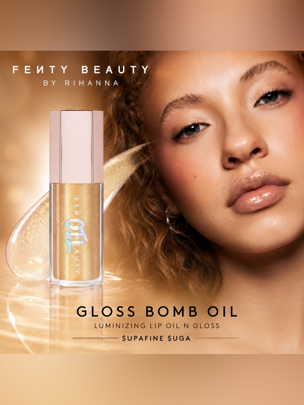 FENTY BEAUTY Gloss Bomb Oil Lip Oil & Gloss in $upafine $uga ✨ Brand New in Box